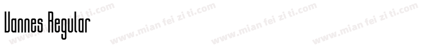 Vannes Regular字体转换